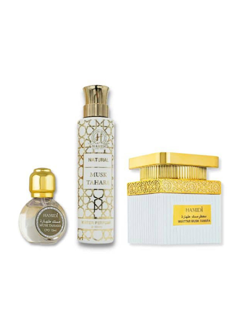 Coffret Parfum huile parfumée et Bakhour Muattar Musk Tahara