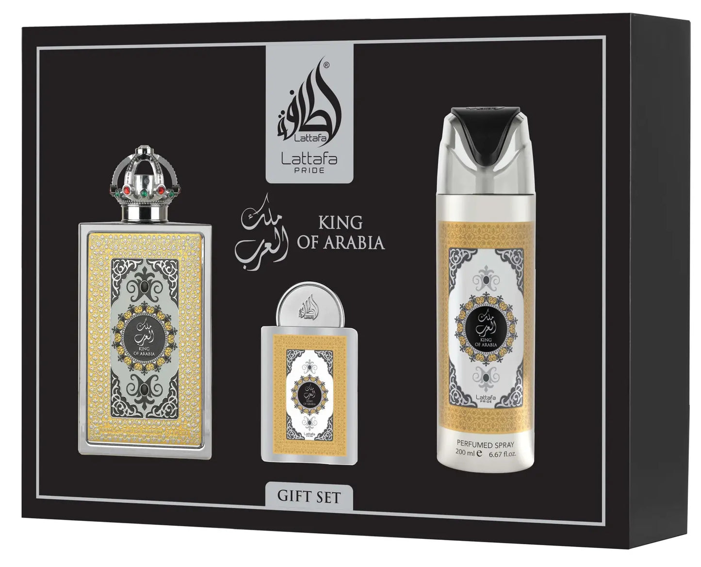 coffret cadeau King of Arabia de Lattafa Pride