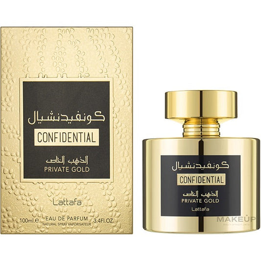 12 pièces Confidential Gold de Lattafa Perfumes